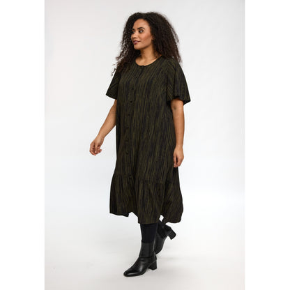 Studio SNadine Dress Dress Black with green stripes