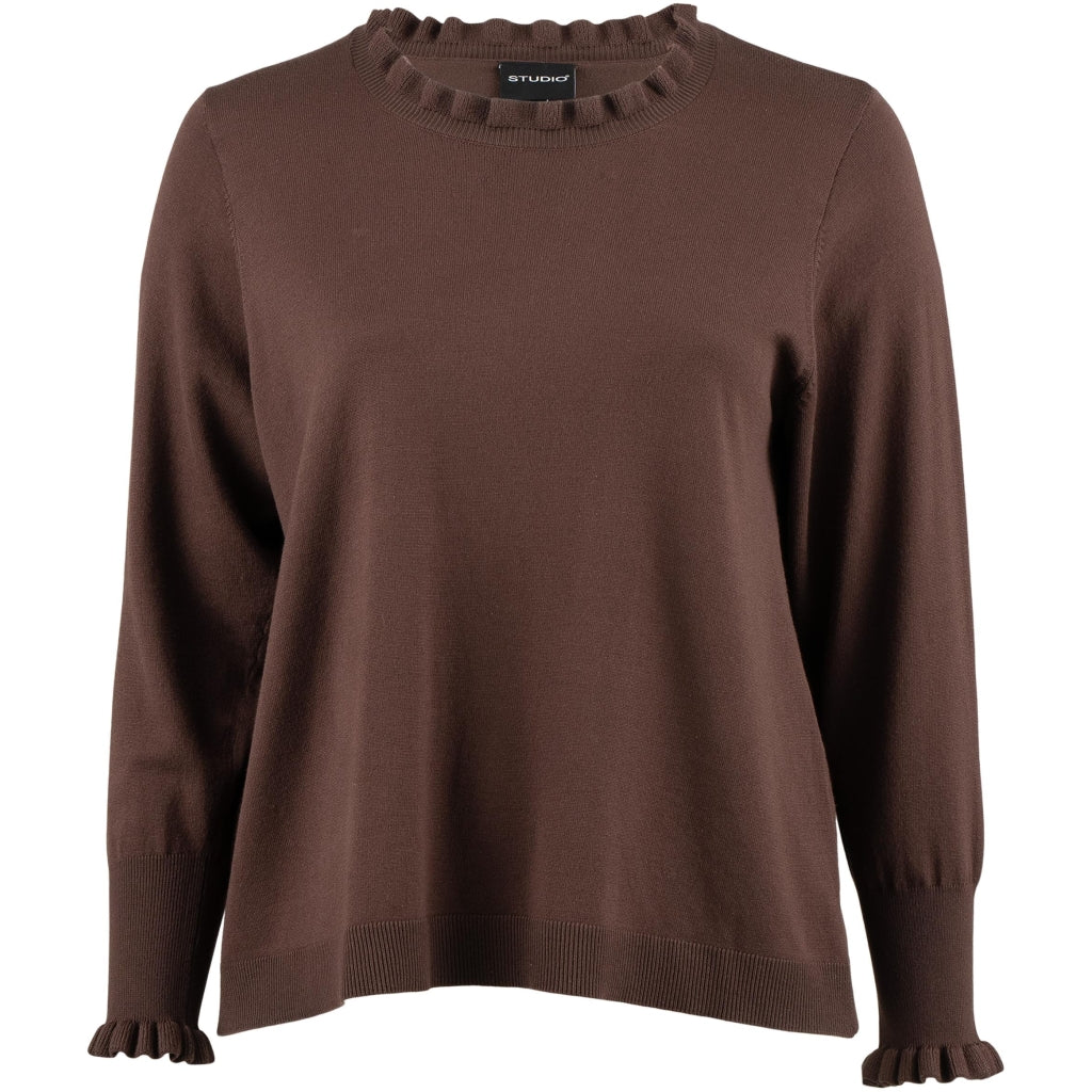 Studio SNaila Knit Blouse Blouse Brown