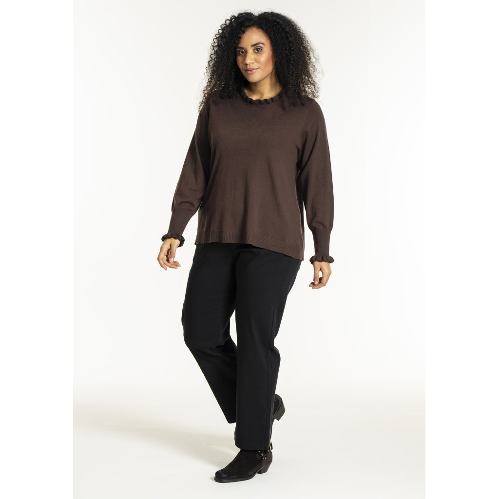 Studio SNaila Knit Blouse Blouse Brown