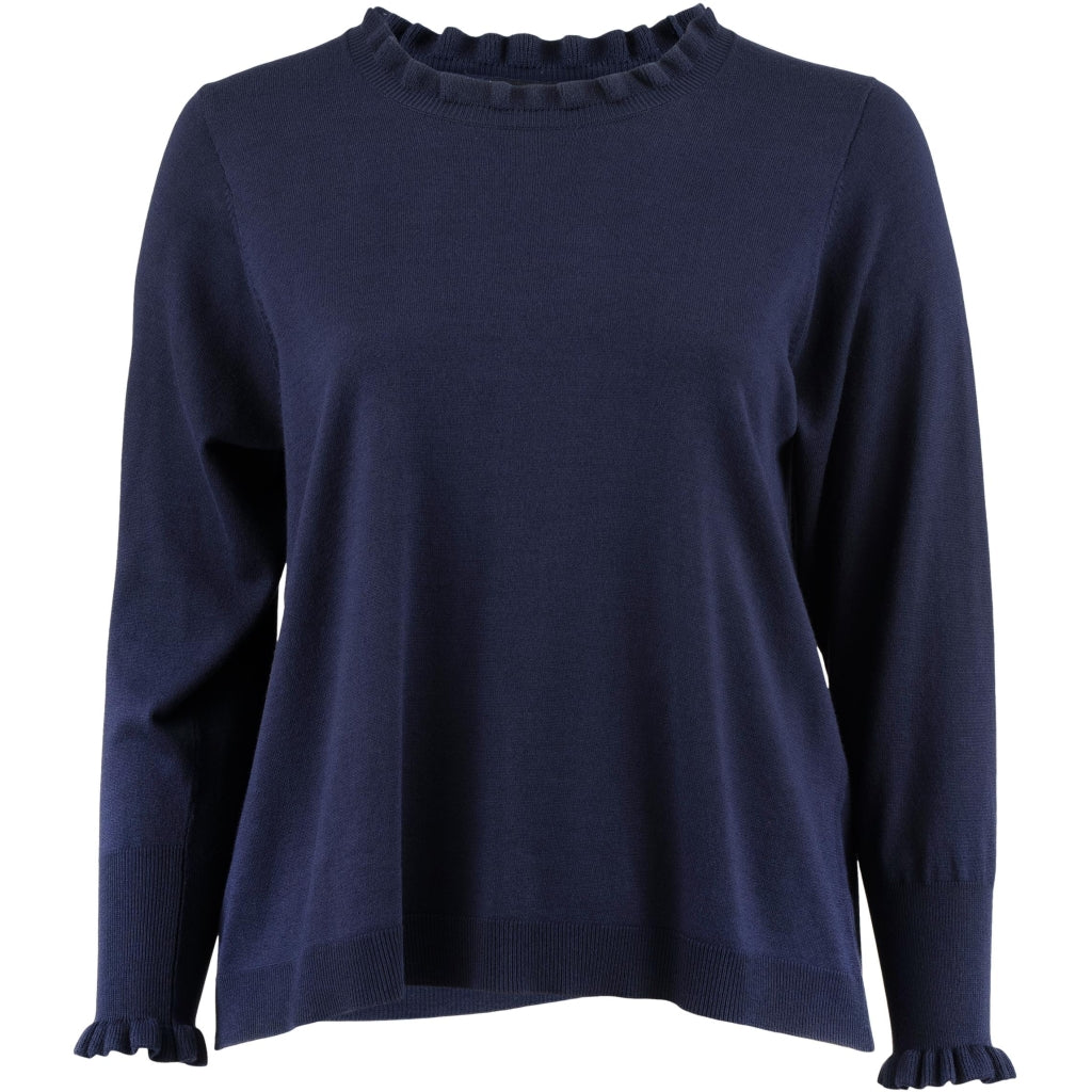 Studio SNaila Knit Blouse Blouse Navy