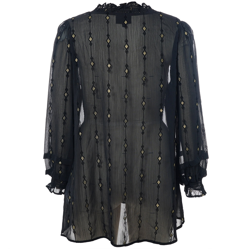 Studio SNanda Tunic Tunic Black with gold squares