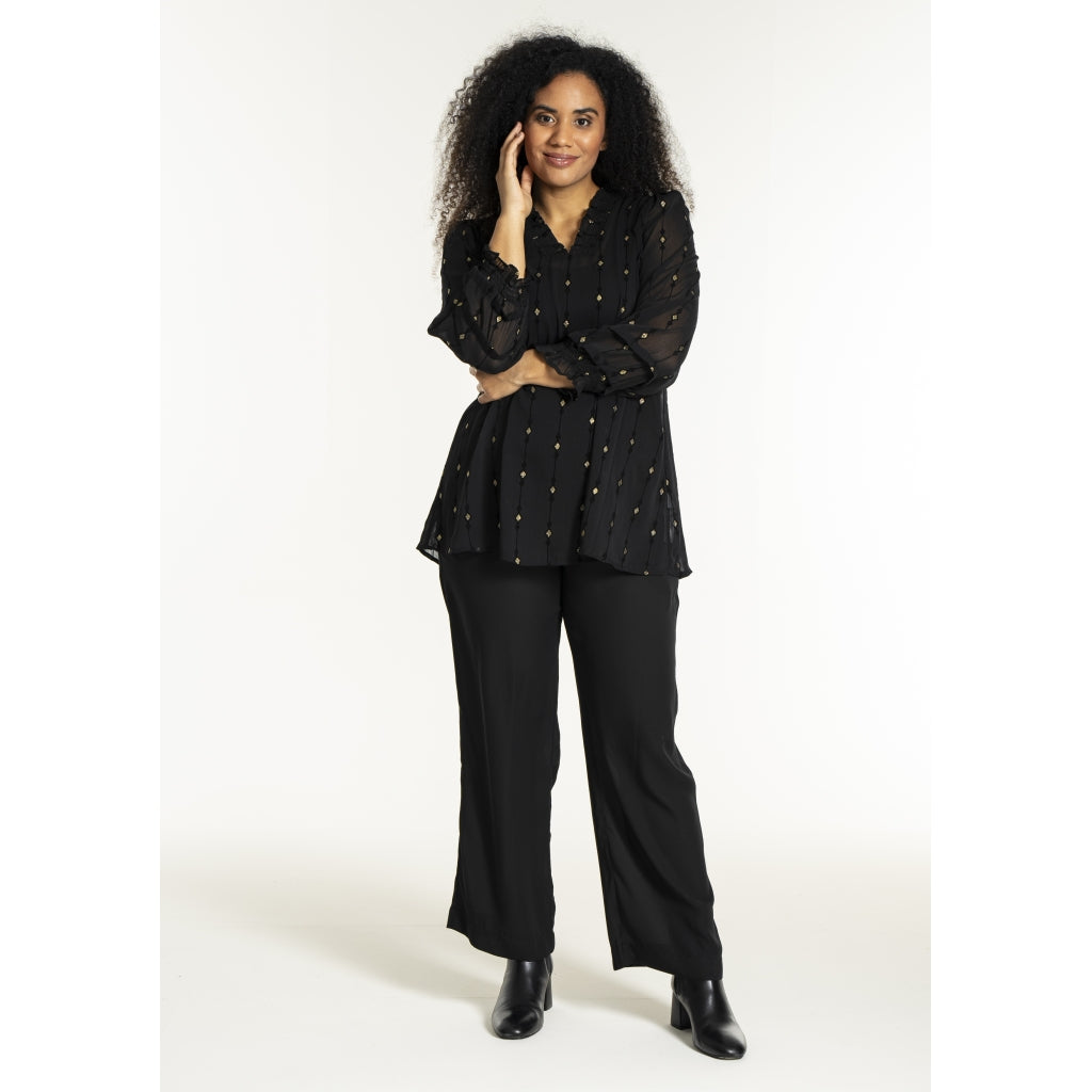 Studio SNanda Tunic Tunic Black with gold squares