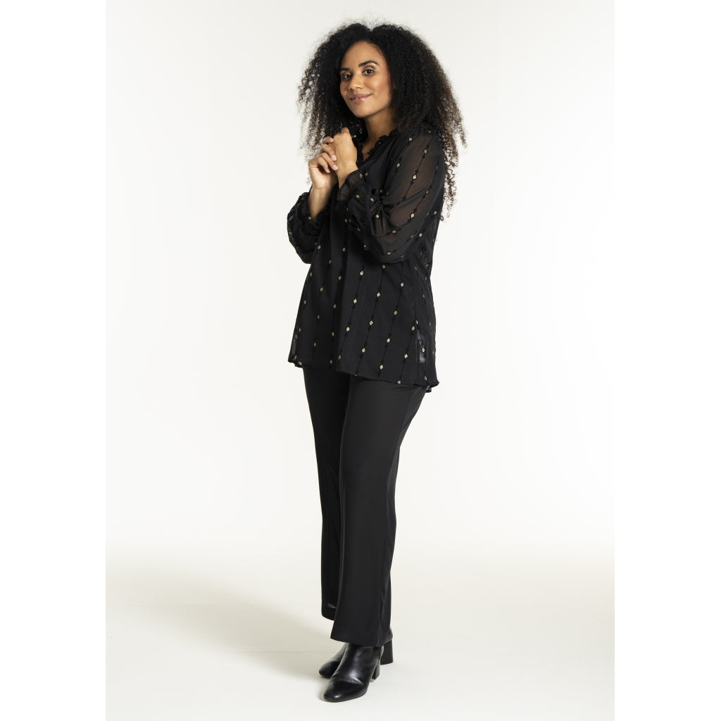 Studio SNanda Tunic Tunic Black with gold squares