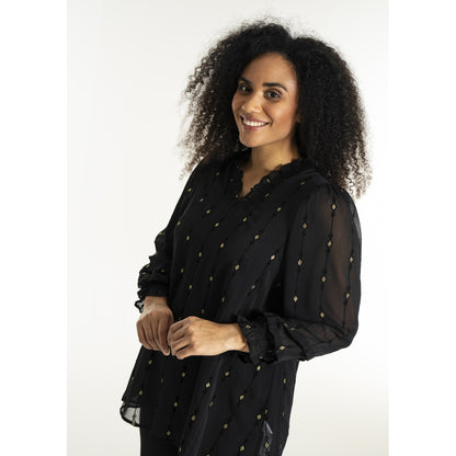 Studio SNanda Tunic Tunic Black with gold squares
