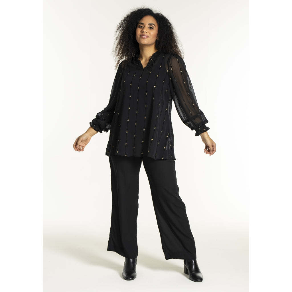 Studio SNanda Tunic Tunic Black with gold squares