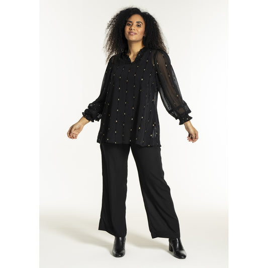 Studio SNanda Tunic Tunic Black with gold squares