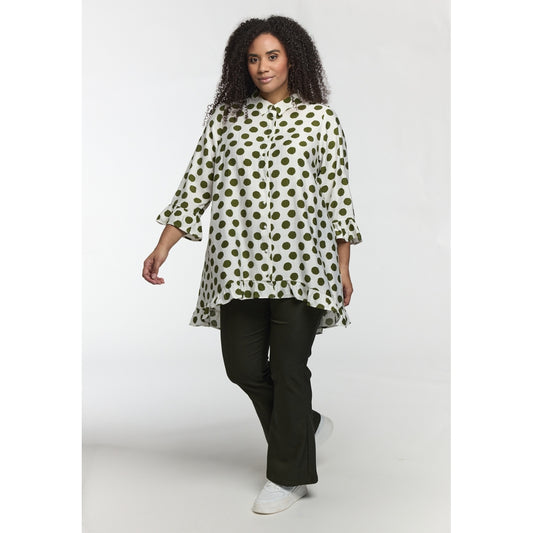 Studio SSilja Tunic Tunic White with green dots
