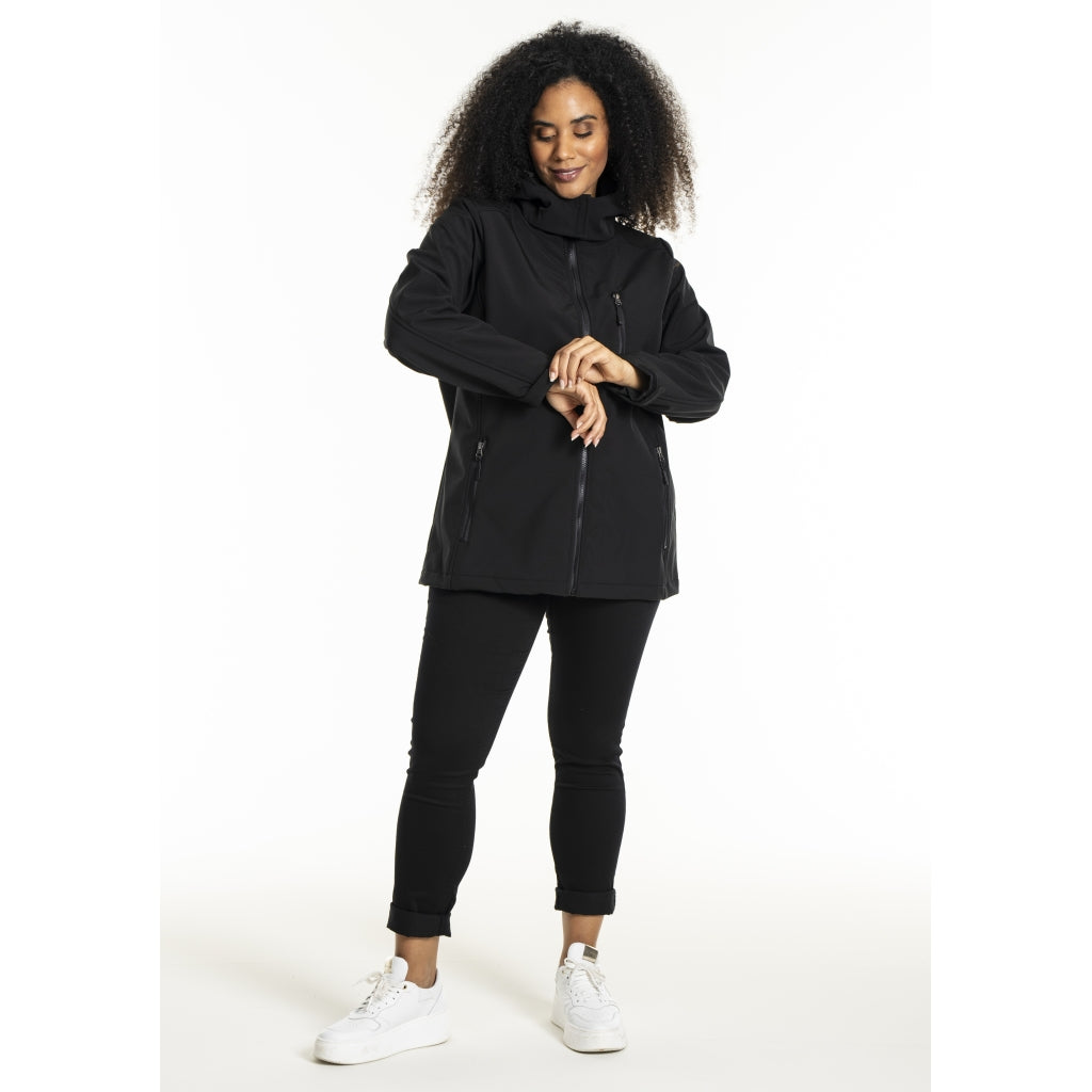 Studio Short soft shell jacket Short Jacket Black